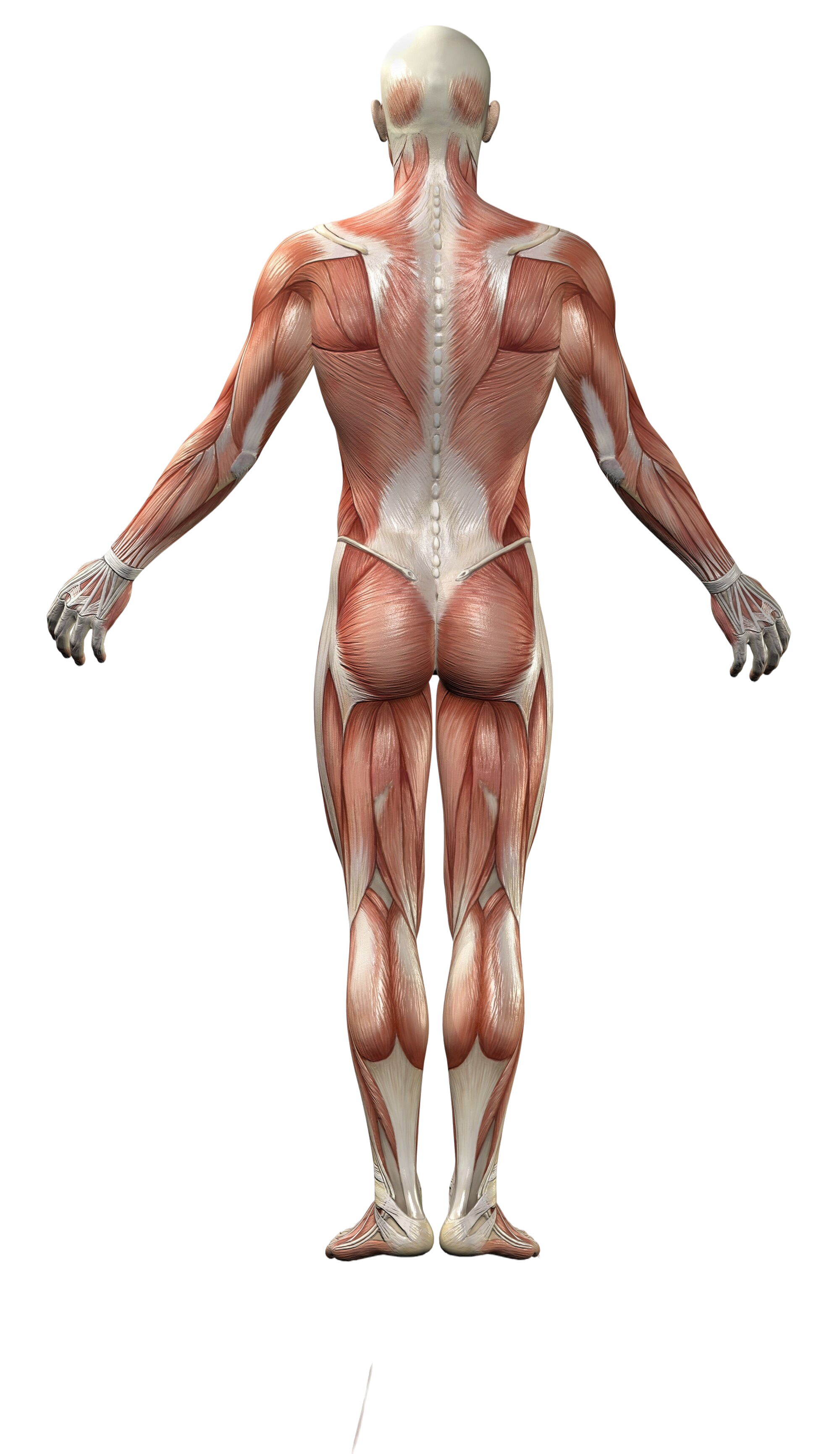 Back view of human body